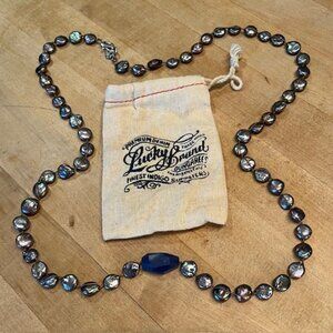 Lucky Brand Pearl & Stone Necklace – new
